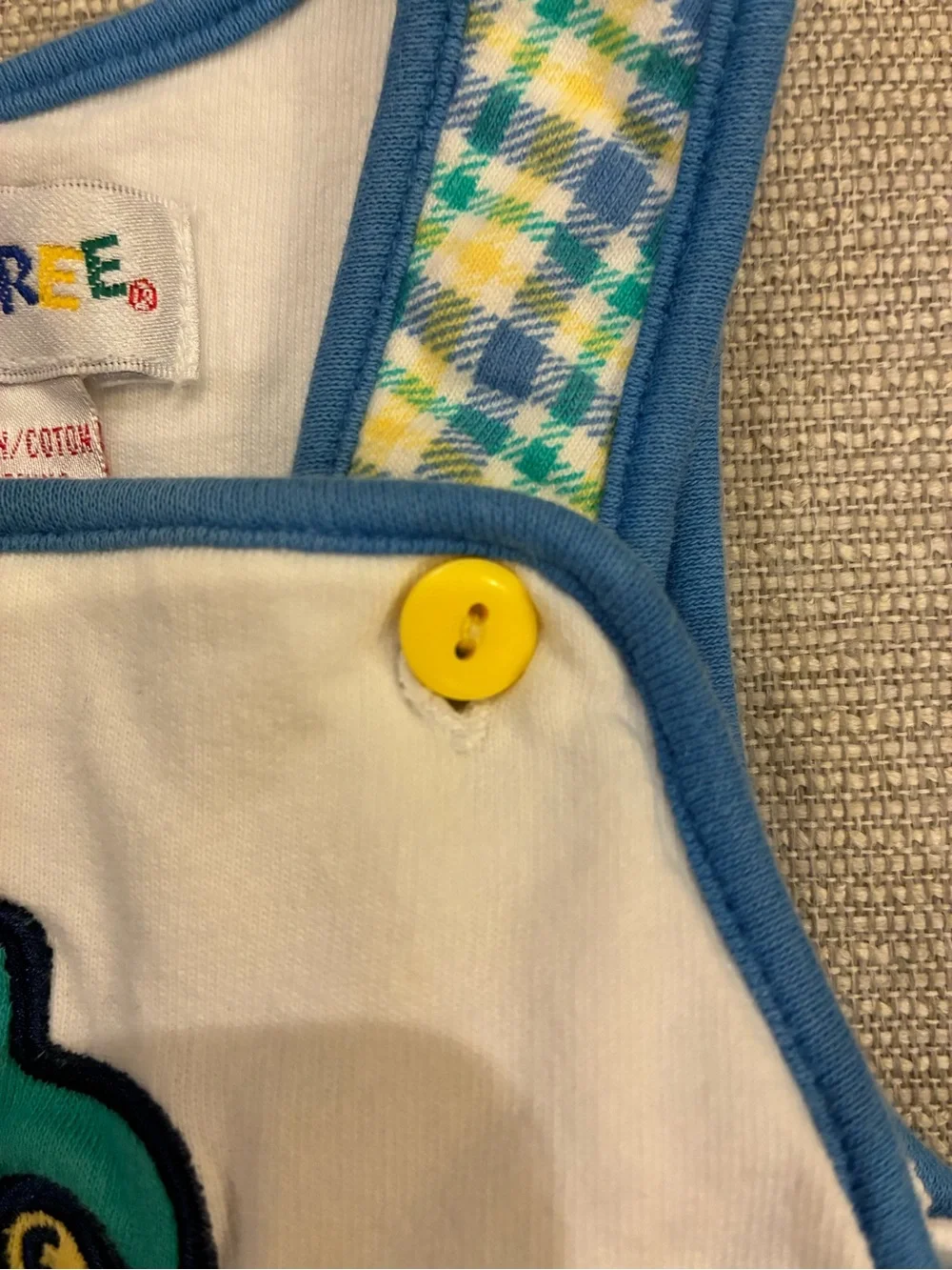 Vintage Gymboree 90s Rainbow Tag French Farm Overalls Newborn